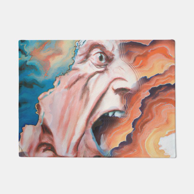 Panic Waves Oil Painting Doormat (Front)