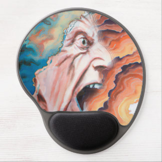 Panic Waves Oil Painting Gel Mouse Pad