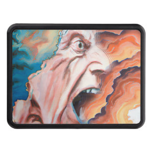 Panic Waves Oil Painting Hitch Cover