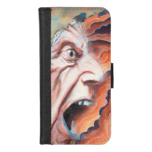 Panic Waves Oil Painting iPhone 8/7 Wallet Case