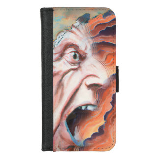 Panic Waves Oil Painting iPhone 8/7 Wallet Case