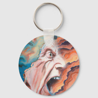 Panic Waves Oil Painting Keychain