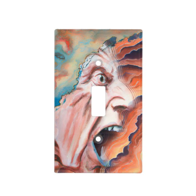 Panic Waves Oil Painting Light Switch Cover (Front)