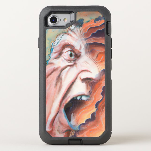 Panic Waves Oil Painting Otterbox iPhone Case (Back)