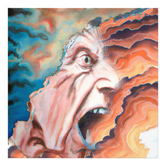 Panic Waves Oil Painting Photo Print