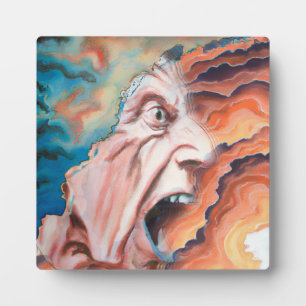 Panic Waves Oil Painting Plaque