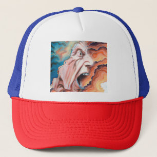 Panic Waves Oil Painting Trucker Hat