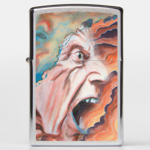 Panic Waves Oil Painting Zippo Lighter