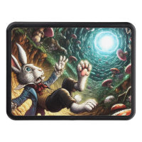 Panicked Bunny Falling Down The Rabbit Hole