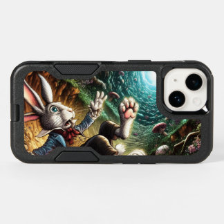 Panicked Bunny Falling Down The Rabbit Hole OtterBox iPhone 14 Case