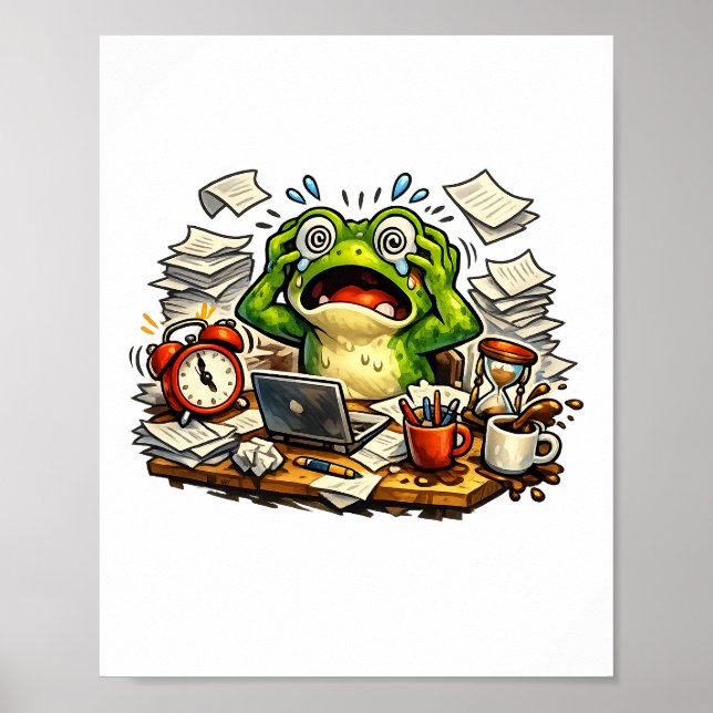 Panicked Frog Deadline Meltdown Poster (Front)