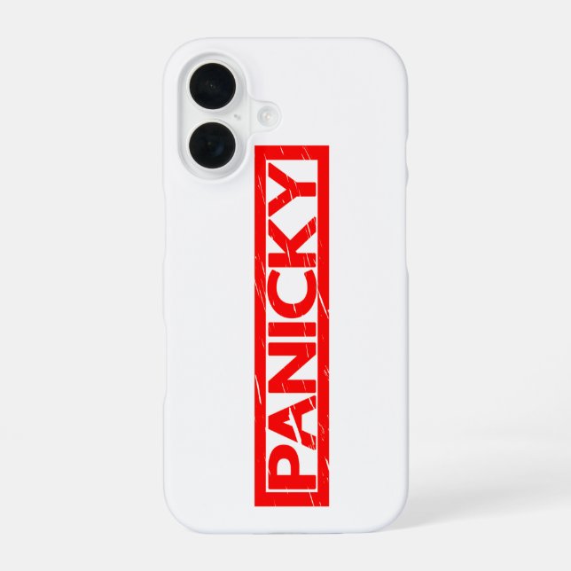 Panicky Stamp Iphone Case (Back)