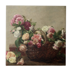 Panier de Roses – Henri Fantin-Latour Ceramic Tile