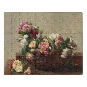 Panier de Roses – Henri Fantin-Latour Jigsaw Puzzle