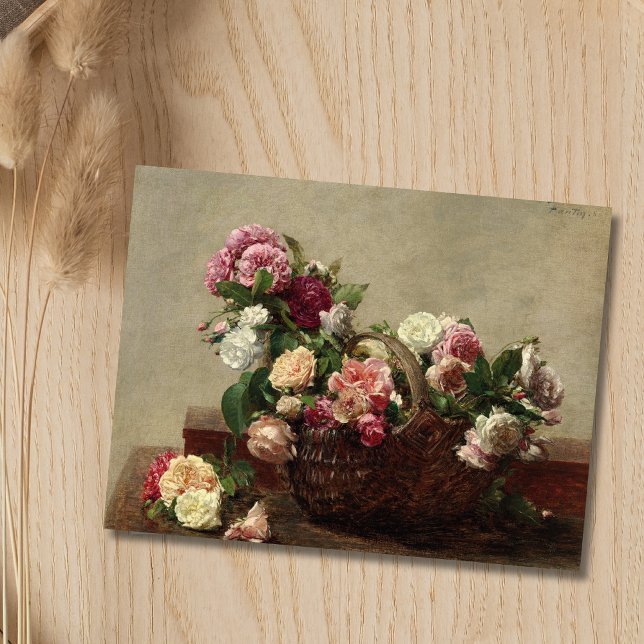 Panier de Roses – Henri Fantin-Latour Postcard (Creator Uploaded)