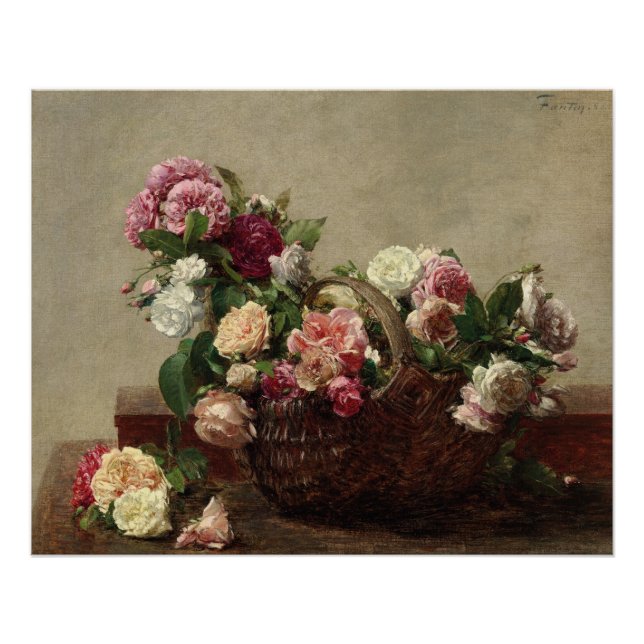 Panier de Roses – Henri Fantin-Latour Poster (Front)