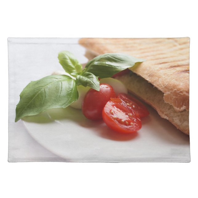 Panini Caprese italian food placemat (Front)