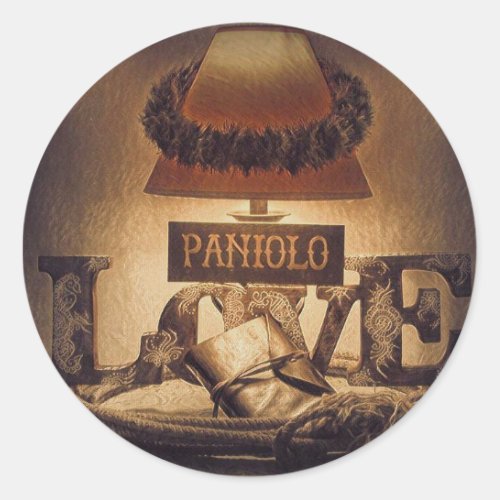 Paniolo Love Classic Round Sticker