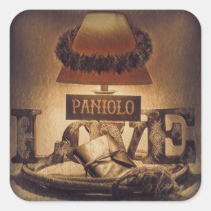 Paniolo Love Square Sticker