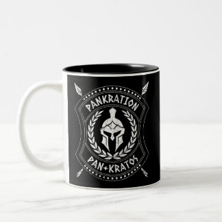 Pankration Pan Kratos Spartan Shield Two-Tone Coffee Mug