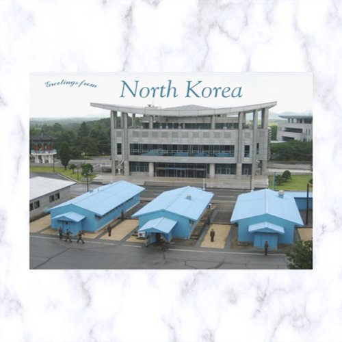 Panmunjon Border North Korea Postcard