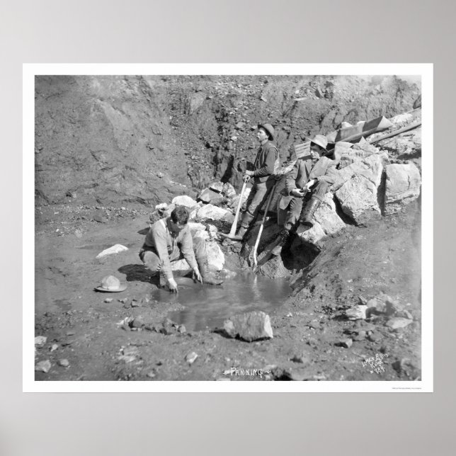 Panning for Gold Alaska 1902 Poster (Front)