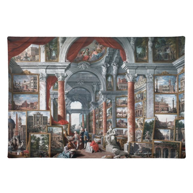 Pannini - Gallery of Views of Modern Rome Placemat (Front)