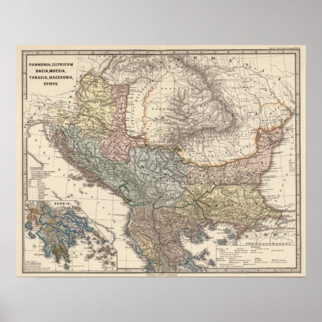 Pannonia, Illyricum, Dacia, Moesia Poster (Front)