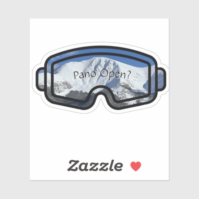 Pano Open Custom-Cut Vinyl Sticker (Sheet)