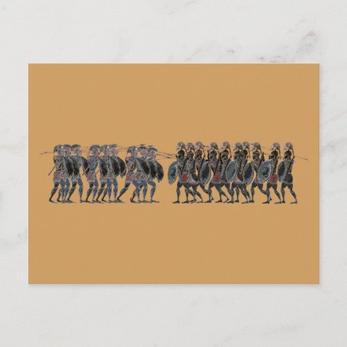 Panoply _ Ancient Greek hoplite battle Postcard