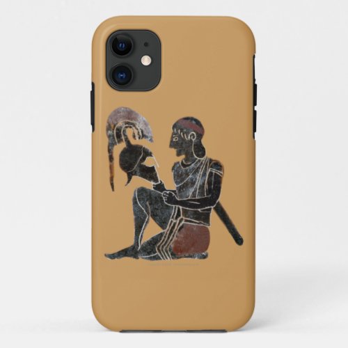 Panoply _ Ancient Greek Hoplite Soldier Sitting iPhone 11 Case