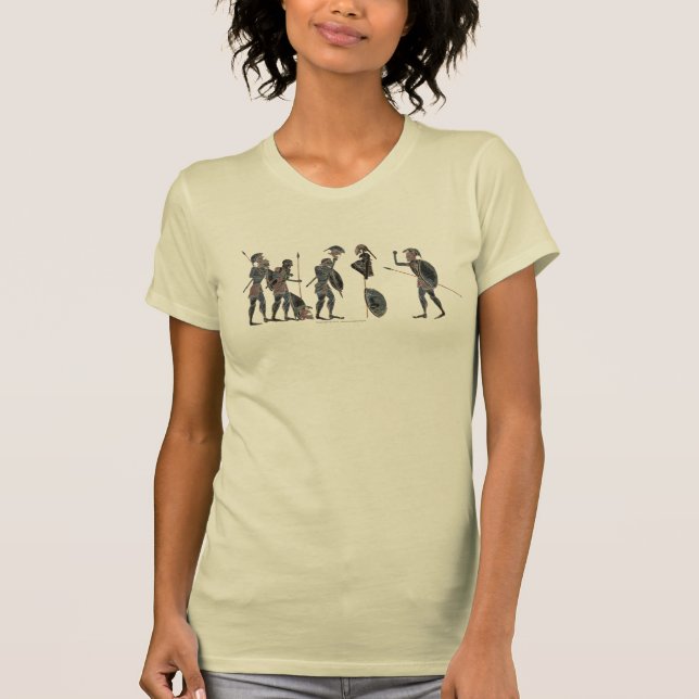 Panoply - Ancient Greek hoplites celebrating T-Shirt (Front)