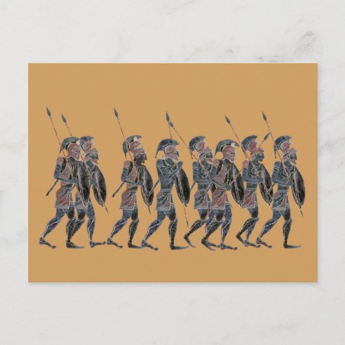 Panoply_ Ancient Greek hoplites on the move Postcard