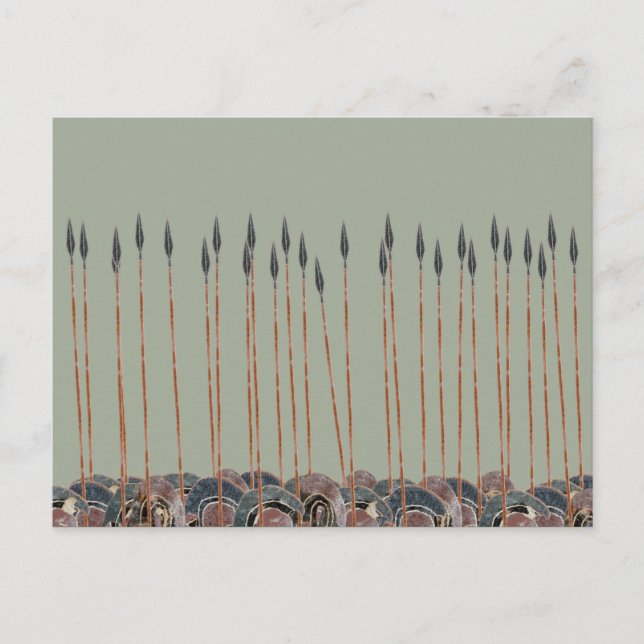 Panoply - Field of Greek hoplite spears Postcard (Front)