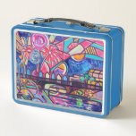 Panoply Fireworks Lunchbox<br><div class="desc">A wonderful retro lunchbox featuring the 2018 Panoply poster art-- perfect to take out trick-or-treating, carry your lunch into school or work, or just collect for fun!</div>