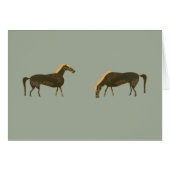 Panoply - Two ancient Greek horses grazing (Front Horizontal)