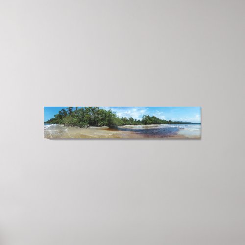 Panorama Cahuita Beach Canvas Print