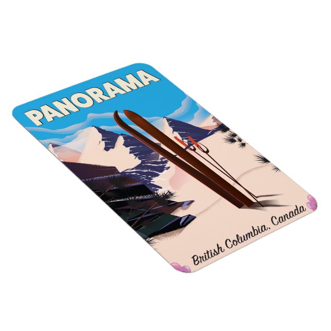 Panorama Canada travel poster Magnet (Right Side)