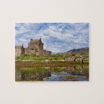 Panorama Eilean Donan Castle Viewed From South Jigsaw Puzzle by allphotos at Zazzle