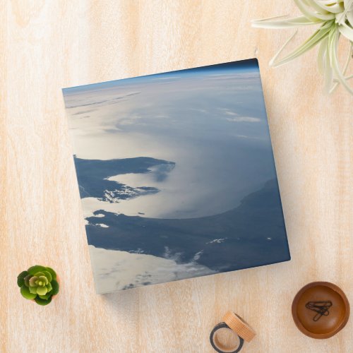 Panorama From Space Highlighting Cook Strait 3 Ring Binder