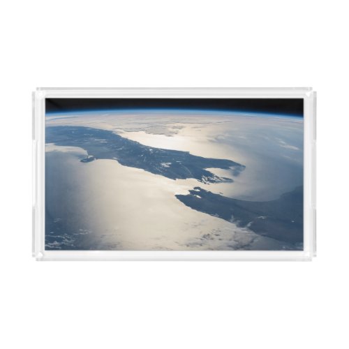 Panorama From Space Highlighting Cook Strait Acrylic Tray