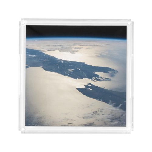 Panorama From Space Highlighting Cook Strait Acrylic Tray