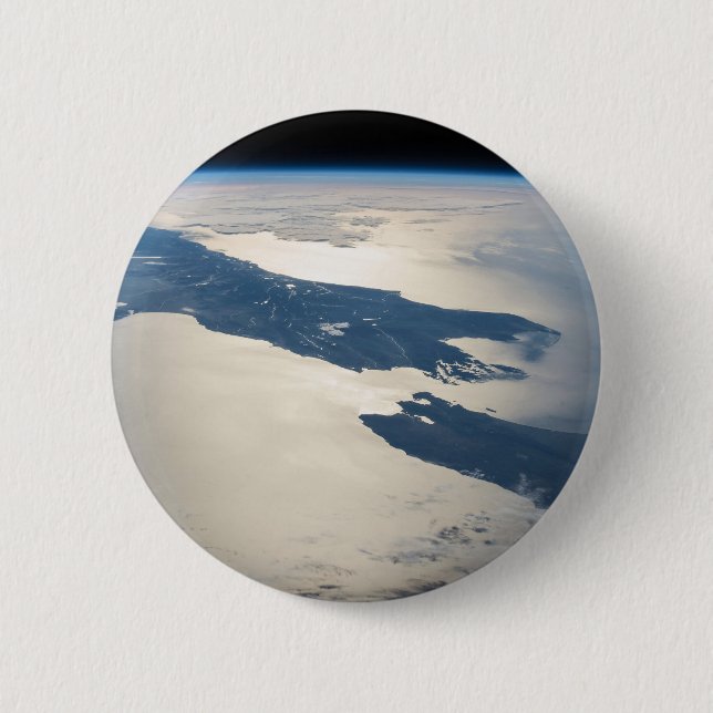 Panorama From Space Highlighting Cook Strait Button (Front)