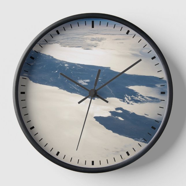 Panorama From Space Highlighting Cook Strait Clock (Front)