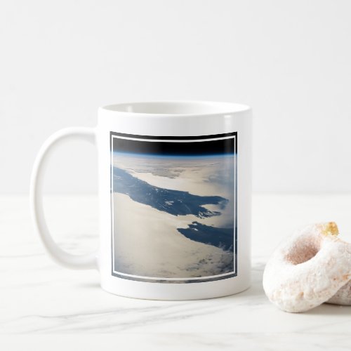 Panorama From Space Highlighting Cook Strait Coffee Mug