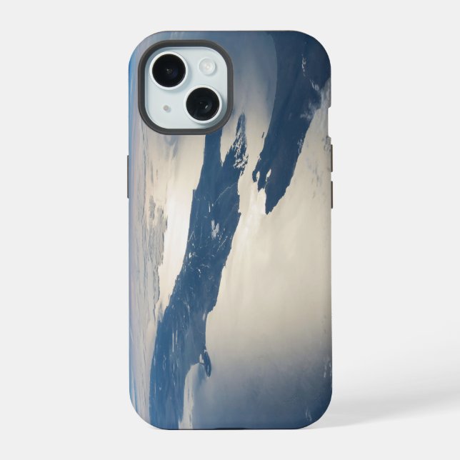 Panorama From Space Highlighting Cook Strait Iphone Case (Back)