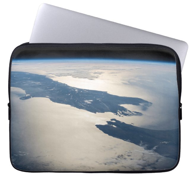 Panorama From Space Highlighting Cook Strait Laptop Sleeve (Front)