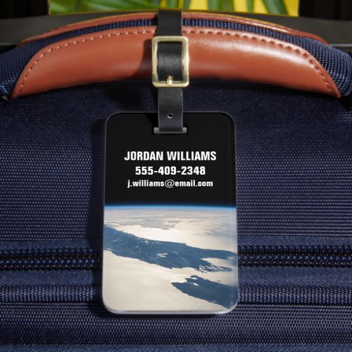 Panorama From Space Highlighting Cook Strait Luggage Tag