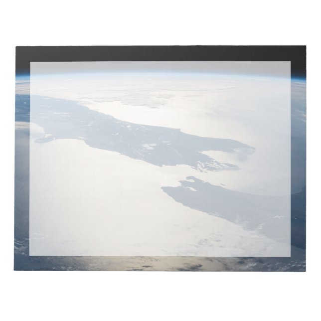 Panorama From Space Highlighting Cook Strait Notepad (Front)