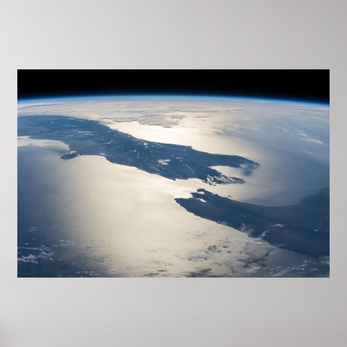 Panorama From Space Highlighting Cook Strait Poster